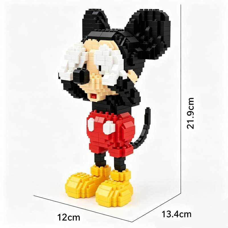 Mickey Mouse Diamond Micro Blocks With 800 Pieces For Creative Kids And Diy Enthusiasts