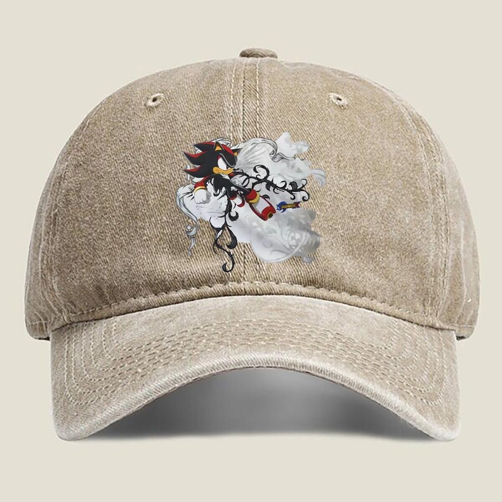 Shadow the Hedgehog Art Fashion Washed Baseball Cap Outdoor For Womens Unisex Female Beach Dad Hat Hip Hop