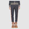 GUCCI GG Men Jacquard Jogging Pant Blue / Ivory (Unisex) Knitted Sweatpants 496920 X9V05 4245