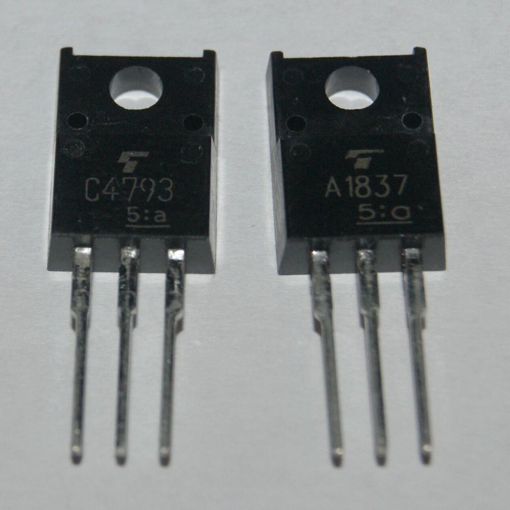 10 пар 2SA1837+ 2SC4793 TO-220F A1837+ C4793 силовые транзисторы 2SA1837/A1837 2SC4793/C4793 PNP NPN 1A 220V TO220F Транзисторный усилитель мощности 20 шт.