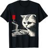 Кошка с раменом Японская гравюра укиё-э Кошка Футболка