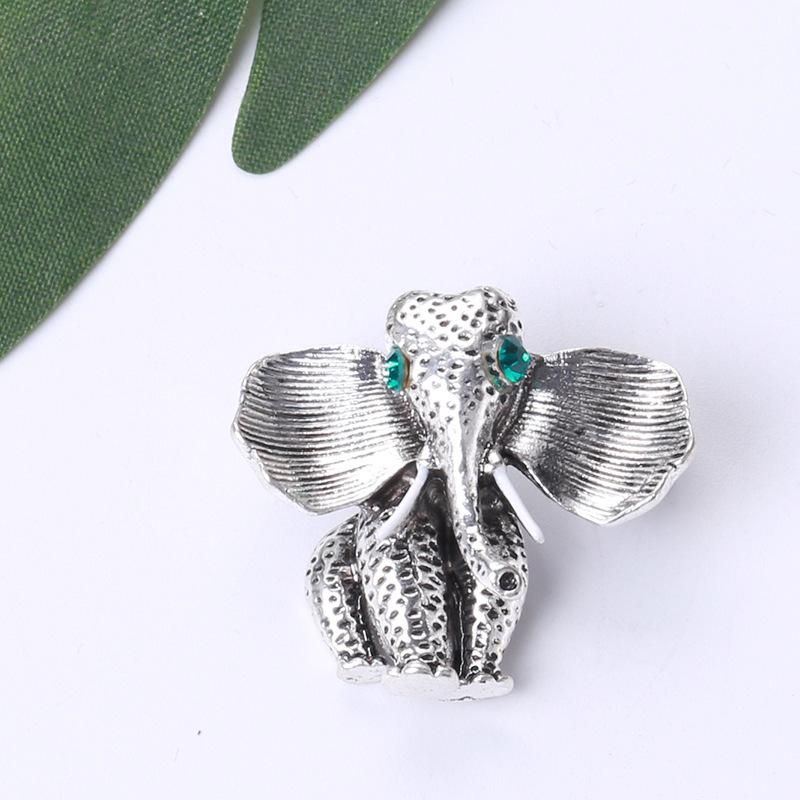 Blucome Модная брошь в виде носа слона для женщин, праздничное пальто, шарф, ретро-булавки из сплава с животными, ювелирные аксессуары