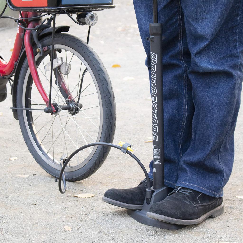 BRIDGESTONE Smart Pump черный велосипедный воздушный насос для мячей и поплавков с адаптером английская база Dragonfly A402223BL PM-501 [SG Standard]