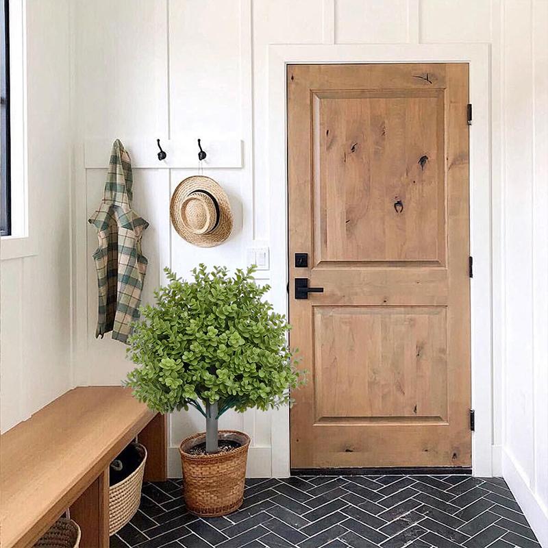 1 шт. с колышком для установки в грунт, искусственные шаровидные туи из кедра для крыльца, прочное украшение, искусственный кустарник, реалистичные 45 см