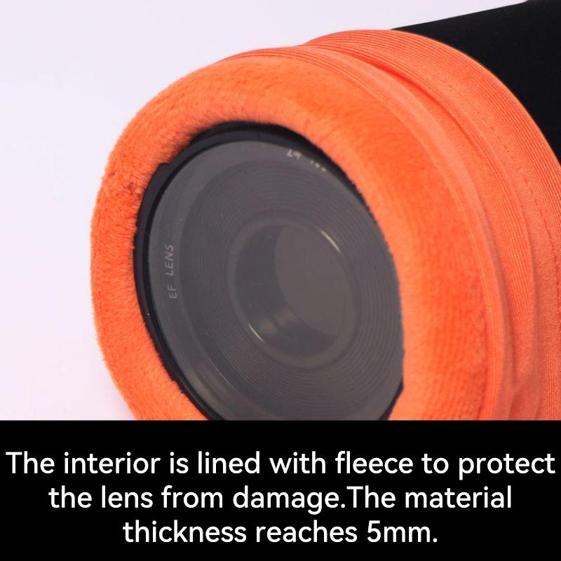 Чехол для объектива камеры, неопреновый водонепроницаемый мягкий чехол для объектива видеокамеры, чехол для Canon Sony, для большинства цифровых зеркальных камер