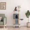 VidaXL Cat Tree with Sisal Scratching Posts Light Grey 153 Cm 171751