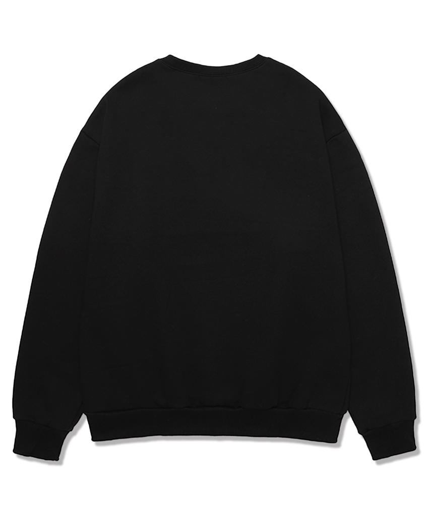 SHIRTER S Logo Oversized Sweatshirt (Sls016) Black