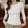 Женский осенний новый облегающий топ-рубашка
