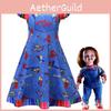 Childs Play Cosplay Costume Dress Pajama Set Halloween Party Home Wear Fashion