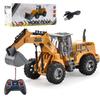 Construction Loader Excavator Toy,  Wireless Remote Control Excavators Digger Vehicles Engineering Car Toys Excluding Batteries