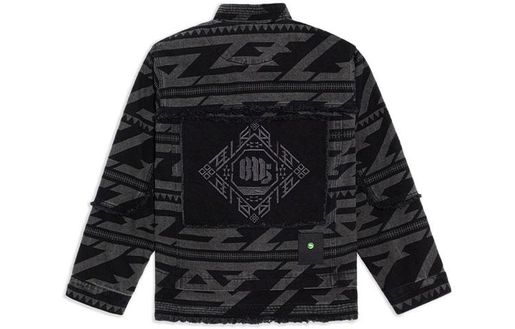 Li Ning Джинсовая куртка Badfive Мужская Черная AJDS037-1