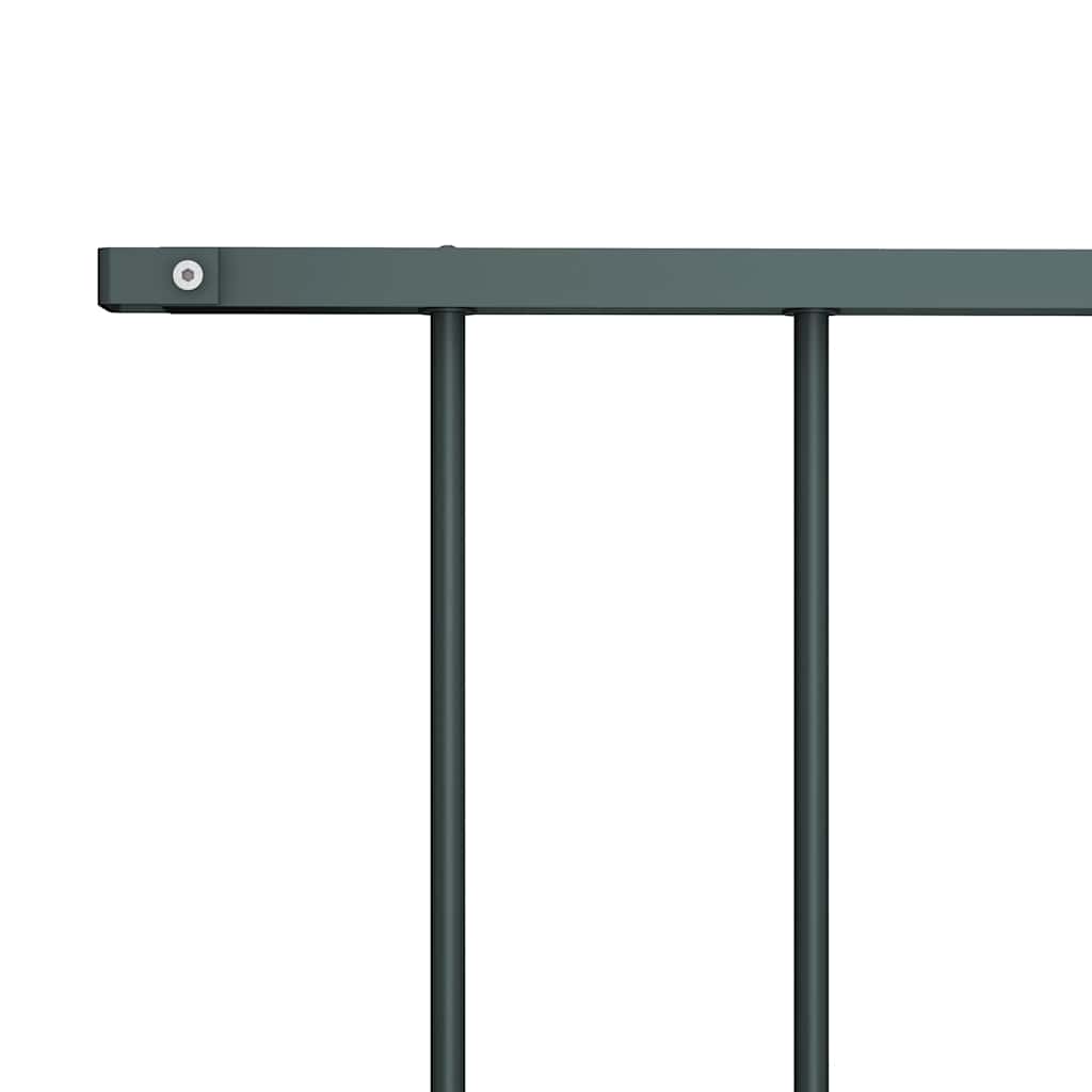 Woerden Fence Panel Powder Coated Steel 1.7 x 1 m Anthracite Grey
