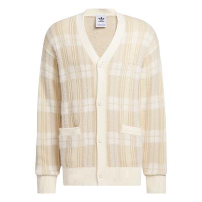 adidas Оригинальный кардиган Spo Knit Casual Comfortable Loose V-образный вырез свитер унисекс свитер белый JC6846