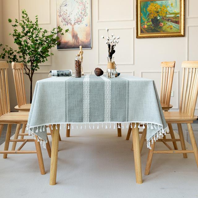 Скатерть для обеденного стола, водонепроницаемая, против пятен, для кухни, украшения дома, прямоугольная, круглая, для свадьбы, дня рождения