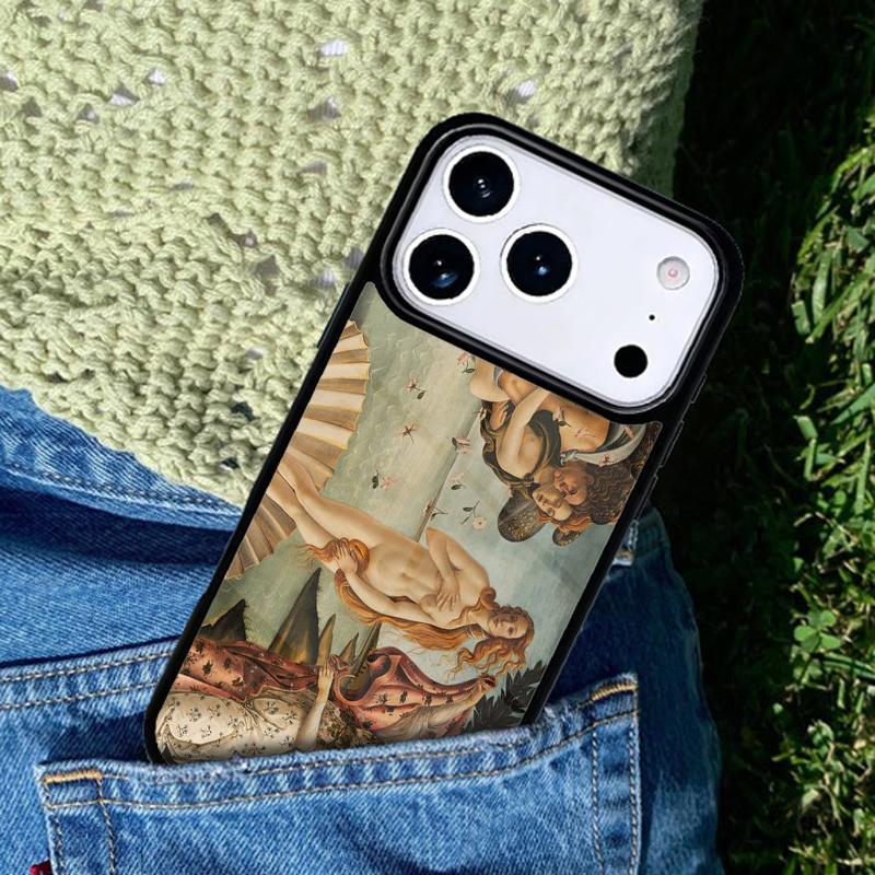 Искусство эпохи Возрождения Картина мягкий чехол для телефона для iPhone 17 AIR 16 Pro Max 15 14 Pro 11 12 13 Ударопрочный силиконовый чехол