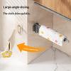 Wall-Mounted Rotating Kitchen Cloth Organizer-Multi-Functional Drainage Rack,Space-Saving Storage Holder For Dishcloths & Towels