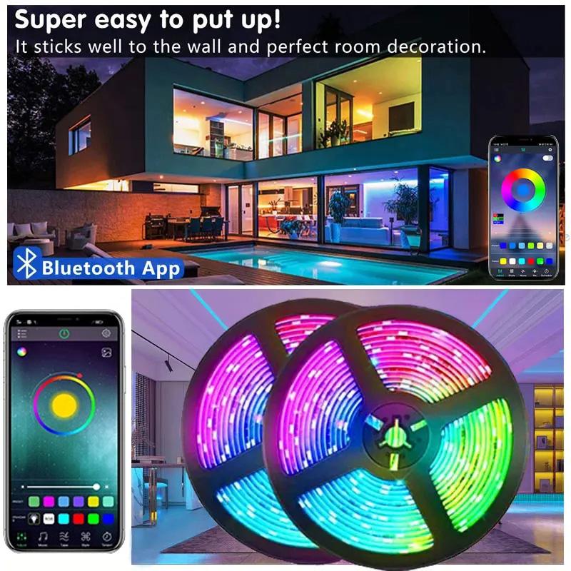 5050 RGB фоновая атмосфера световые полосы цветной Bluetooth 5v световой комплект ТВ прикроватный бар атмосферное освещение освещение украшение