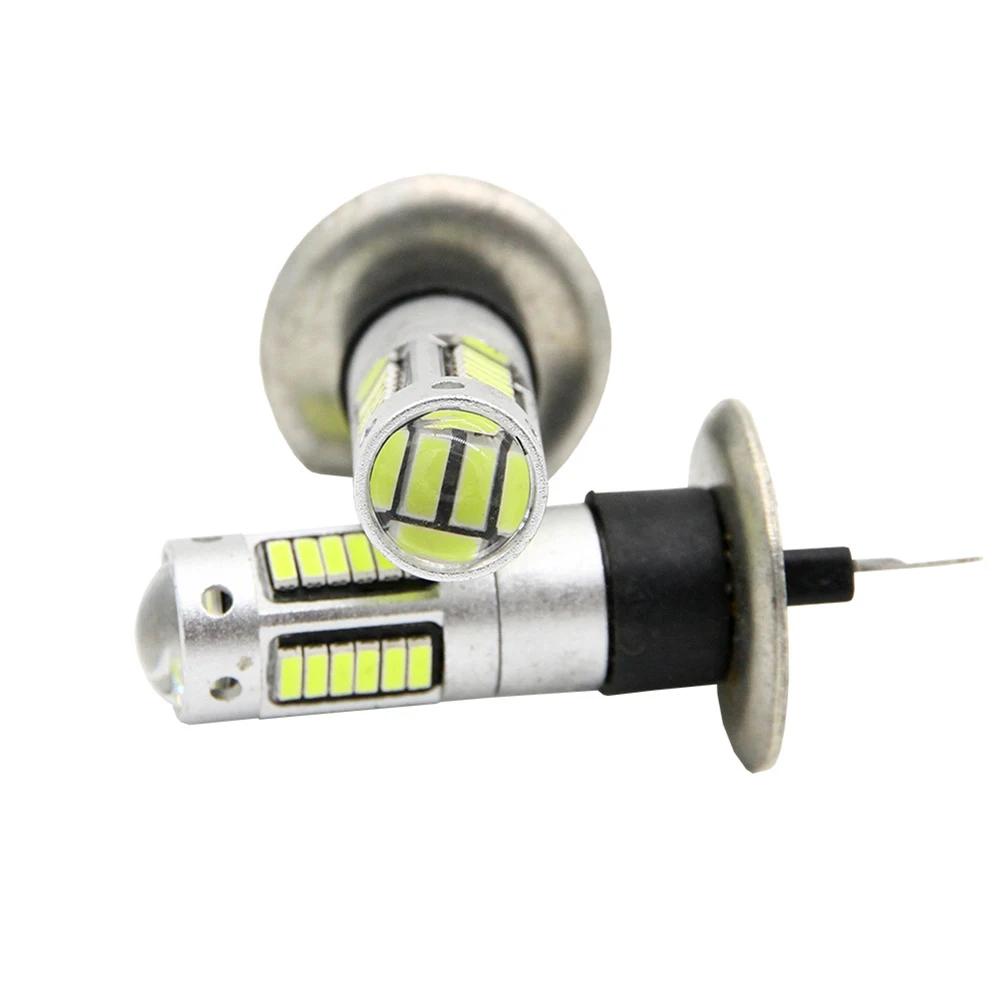 Суперяркие светодиодные лампы H1, 6000K белый, высокомощный чип 4014, низкое энергопотребление, улучшение видимости, безопасное вождение