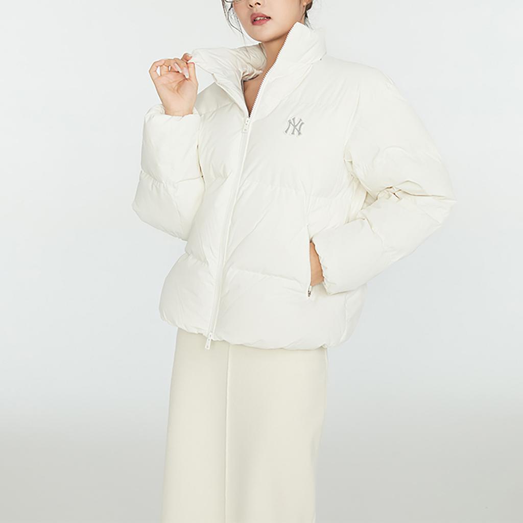 New MLB New York Yankees Down Jackets Unisex Cream 3ADJB0336-50CRS