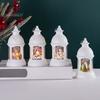 Рождественская светодиодная лампа Tealight, мягкое мерцание, питание от батареи, портативный фонарь Санта-Клауса, подвесной орнамент
