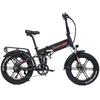 RANDRIDE Electric Folding Bike 20*4.0 Fat Tire Dual Disc Brakes E Bike 1000W Motor Full Suspension Electric Bicycle YX20M
