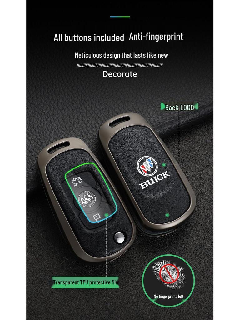 Buick Verano GS Key Case (2016-2017) Metal Protective Shell for Sedan/Hatchback