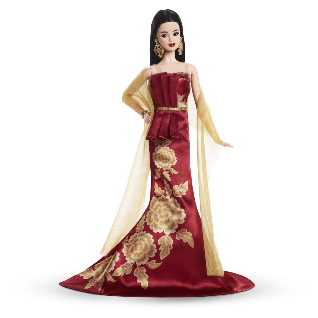 barbie Лунное Новолуние 2026 Фирменный Черный Кукольный Домик для Игр в Притворство Возраст 6 и JJX83 Игры в Переодевания, Вверх, Красный,
