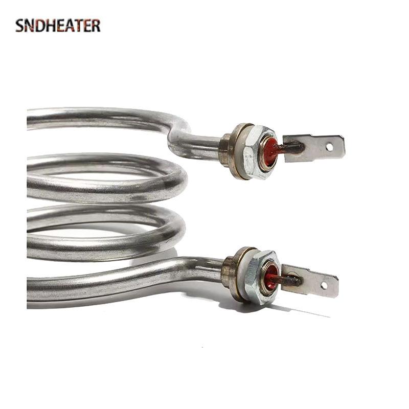 SNDHEATER Вододиспенсер Горизонтальный Спиральный Дистилляционный Нагреватель 220В 800Вт Электрический Бойлер Нагревательный Элемент Бака Резьба 10ММ 12ММ