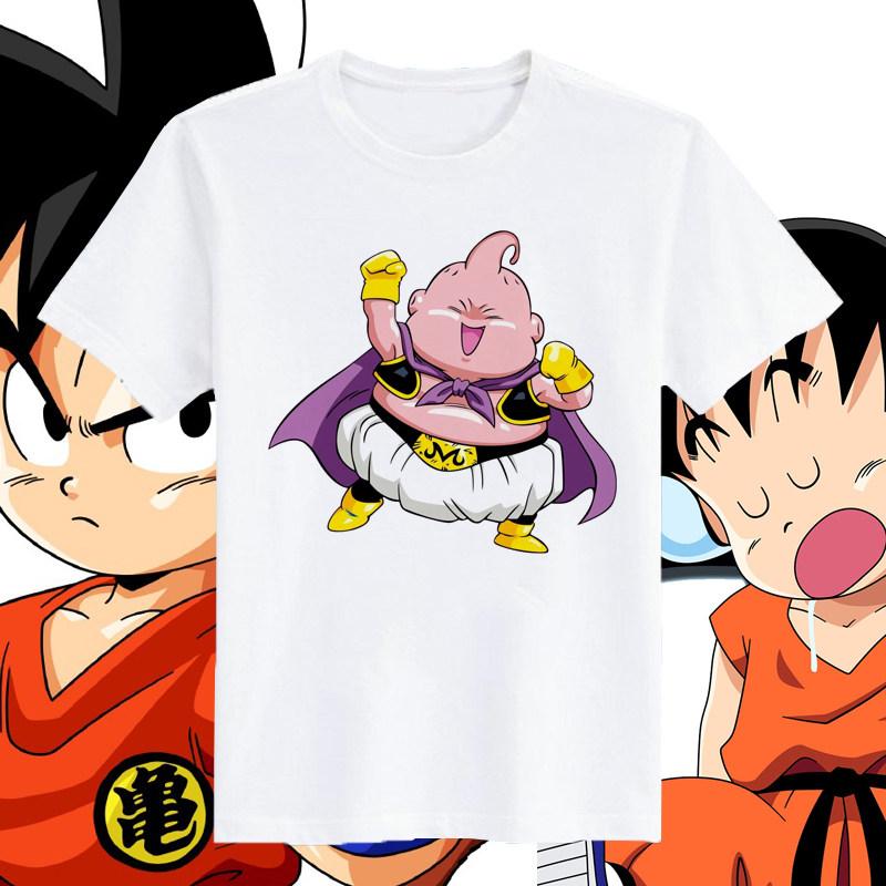 Dragon Ball 2026 Summer 100 Cotton Son Goku Printed Casual Loose Sports Fitness Tshirt Vintage Harajuku Neutral Tshirt Top