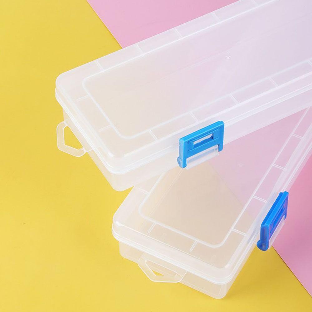 1 шт. Прозрачный пенал для хранения карандашей для кистей, карандашей для рисования, акварельных ручек