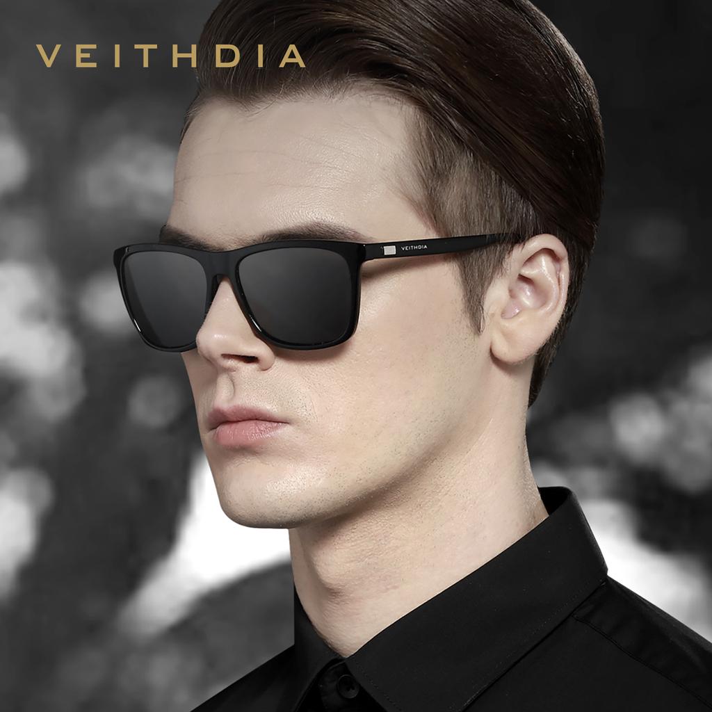 VEITHDIA Unisex Retro Aluminum+TR90 Sunglasses Polarized Lens Vintage Eyewear Sun Glasses
