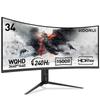 KOORUI G3441XC 34" Изогнутый игровой монитор – WQHD 3440×1440 – 240 Гц – VA – 1500R – HDR400 – 1 мс MPRT – 4000:1 Контраст – HDMI 2.1 и DP 1.4