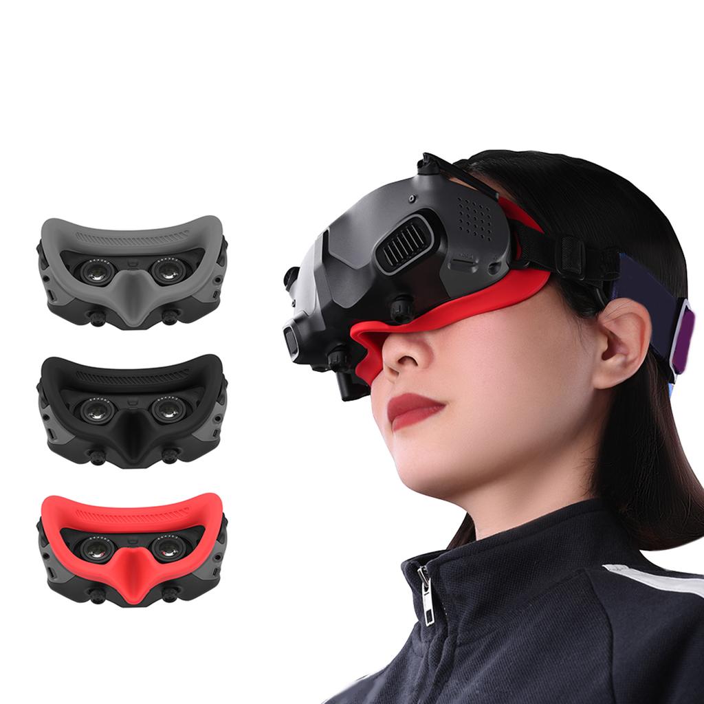 Наглазник с регулируемым ремешком на голову для очков DJI Avata FPV, сменный комплект для лицевой панели, приятный для кожи силикон