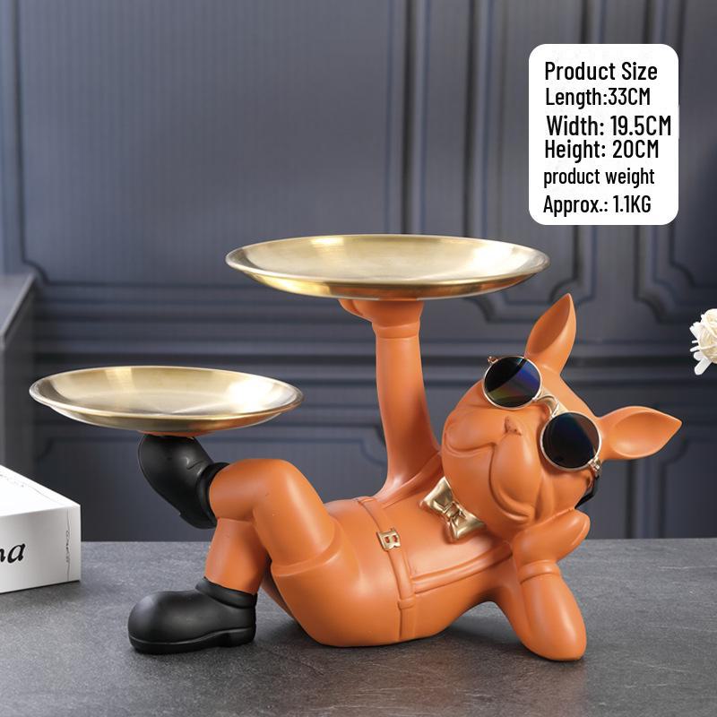 Креативные украшения в виде собаки удачи: Подставка для ключей и конфетница для украшения прихожей или рабочего стола — идеальный подарок на новоселье