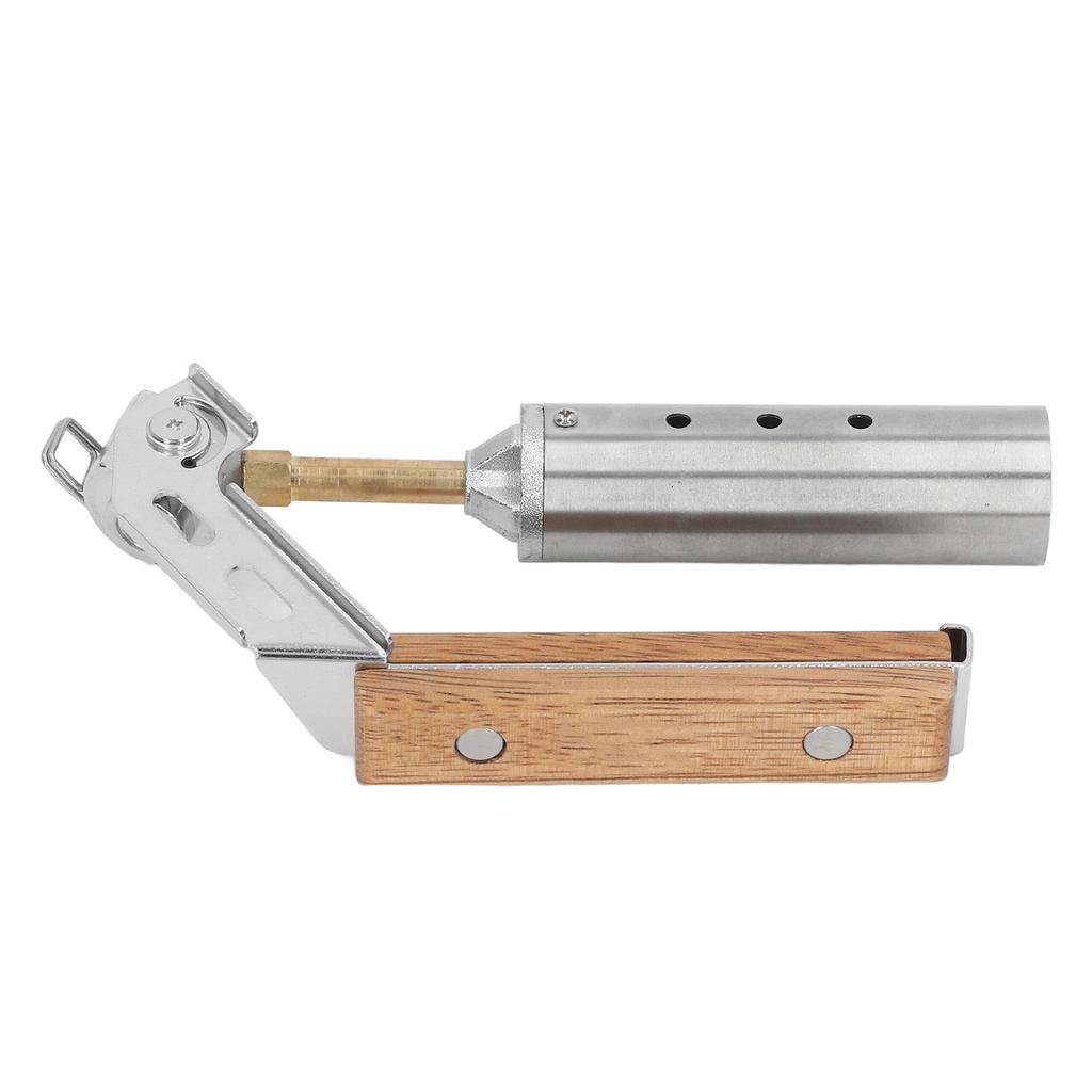 Огнемет Складной Высокой Мощности Уличный Фонарь Портативный Деревянная Ручка Хозяйственный Фонарь для Пикника Готовки