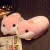 Warm Winter Slippers Hamster Unicorn Animal Cartoon Plush Shoes Soft Sole Flat Home Cotton Shoes Girl Women Floor Mute Slippers