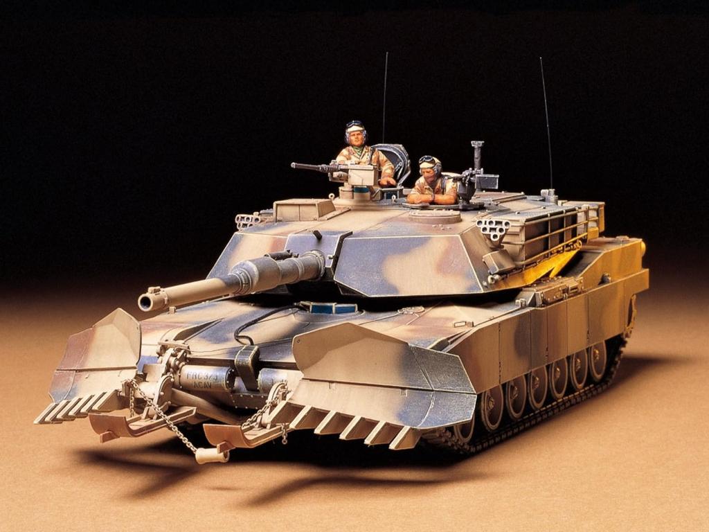 Tamiya Военно-миниатюрная серия 158 Армейский танк M1A1 Минный трал Пластиковая модель 35158 1/35 №. НАС.