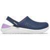 Crocs Сабо LiteRide EVA с круглым носком, слипоны, унисекс, сине-фиолетовые 204592-4SP