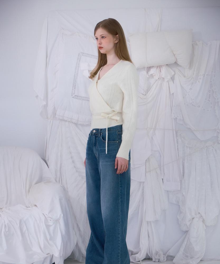 ROSEFRANTZ Muse Wrap Rib Knit [Ivory]