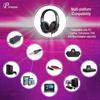 Gaming Headset Headphone with Microphone for PS5, PS4, Nintendo Switch, Playstation4 Vita, Mac, Laptop, Tablet, Computer, Mobile Phones (3.5mm Plug)