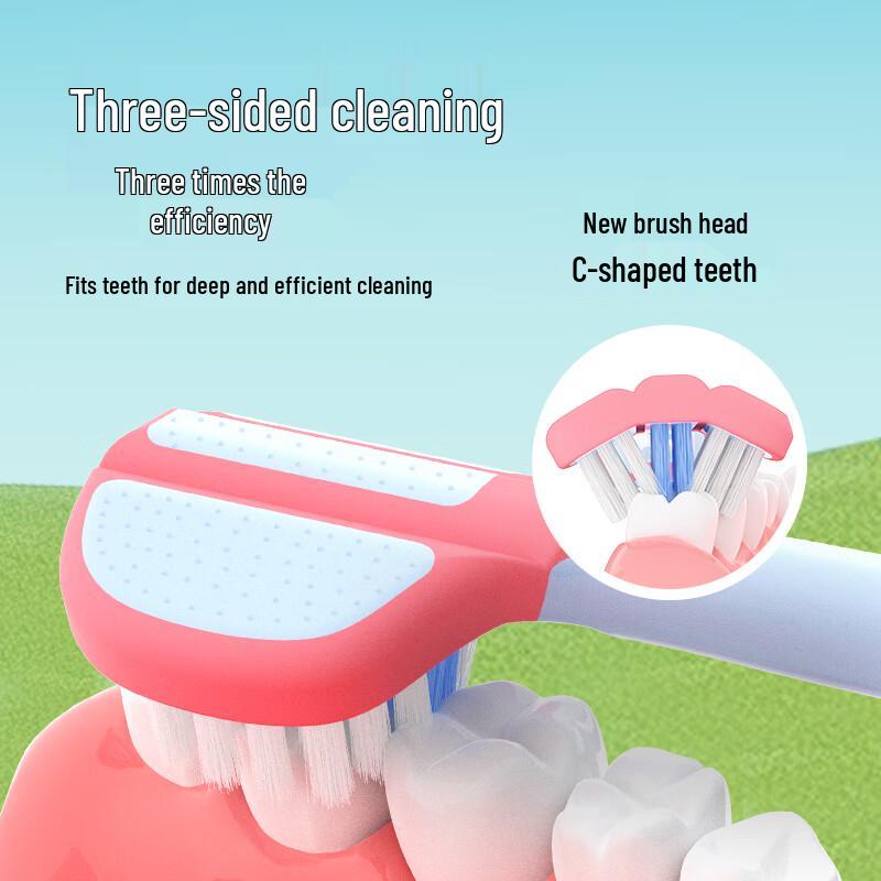DR.BAEK Triple Efficiency 3-Sided Kids U-Shaped Toothbrush