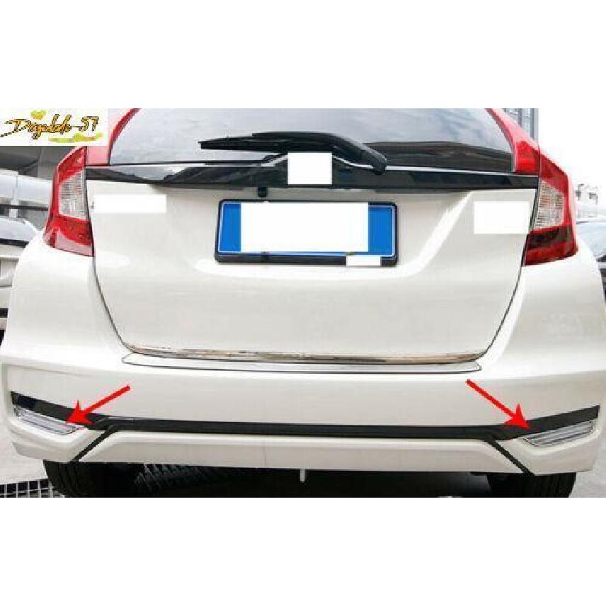 Подходит для 2018- Honda For Jazz ABS Хром Задний Противотуманный Фонарь Лампа Полоска Отделка