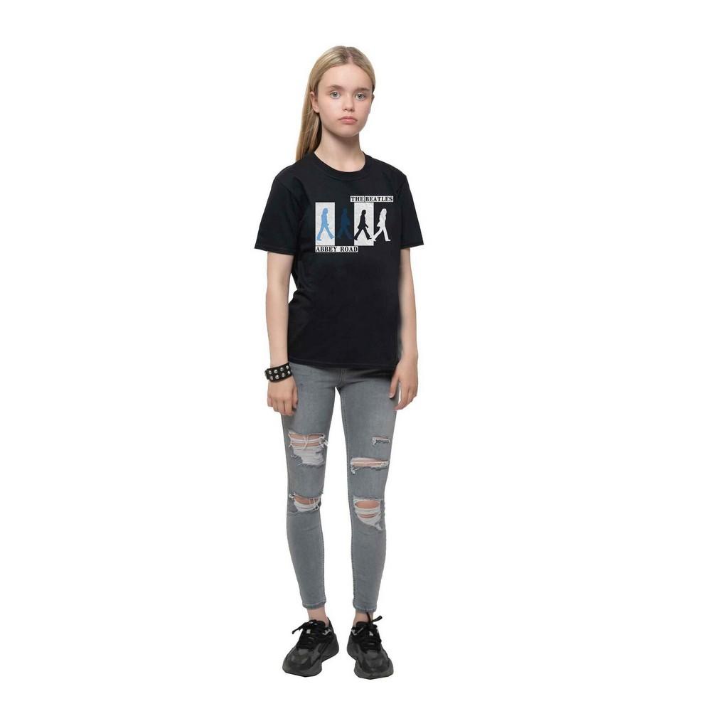 The Beatles Childrens/Kids Colours Crossing Abbey Road T-Shirt