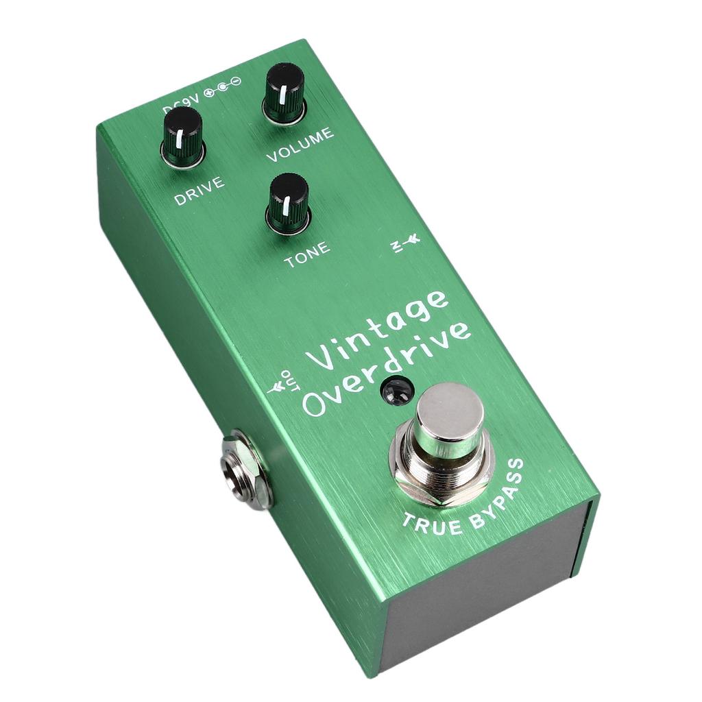 Guitar Effect Pedal Vintage Overdrive True Bypass Portable Instrument Accessory