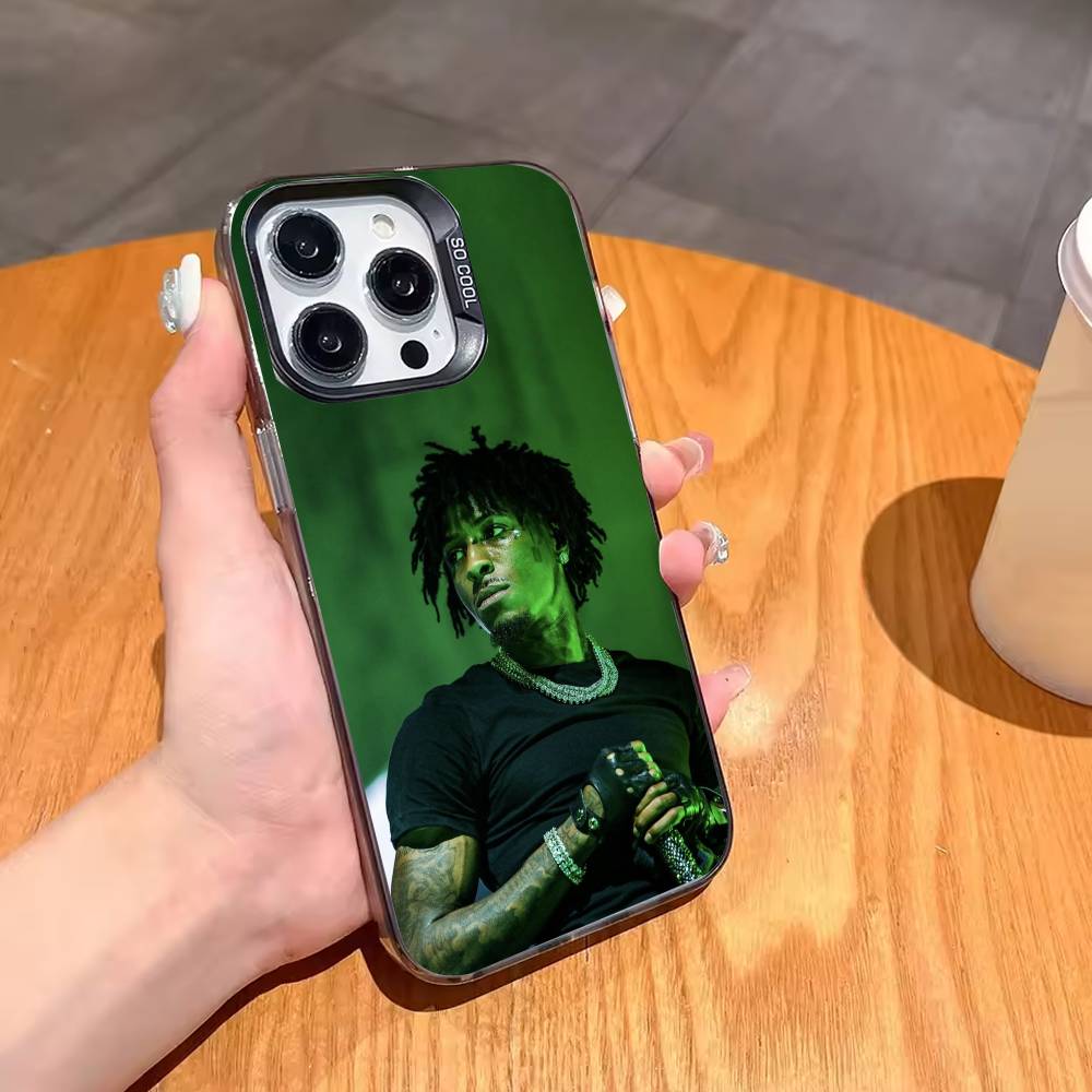 Rapper YoungBoy Never Broke Again Phone Case For iPhone17 16 15 14 13 12 Pro Max Grey Black Matte Laser Metallic Aurora Funda