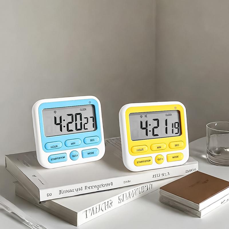 Цифровой дисплей Кухонный будильник Таймер для сна Секундомер Часы Обратный отсчет для дома Дети Студенты Управление временем обучения