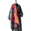 Winter Women Flower Printing Cashmere Long Scarf Wraps Winter Thickened Fashion Warm Versatile Scarf Shawls Neckerchief Bufanda