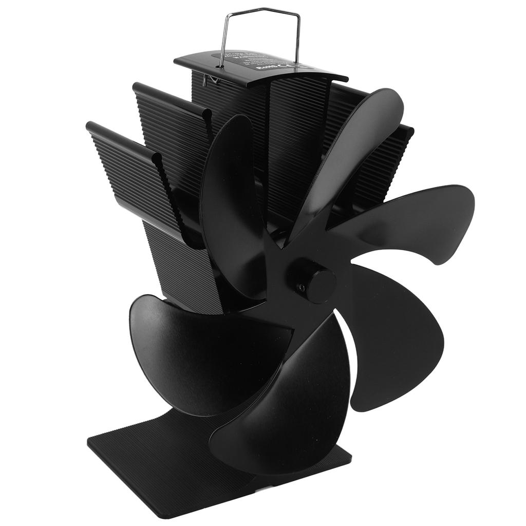 6 Blades Heat Powered Stove Fan Self Starting High Temperature Resistant Fireplace Fan LT385 4