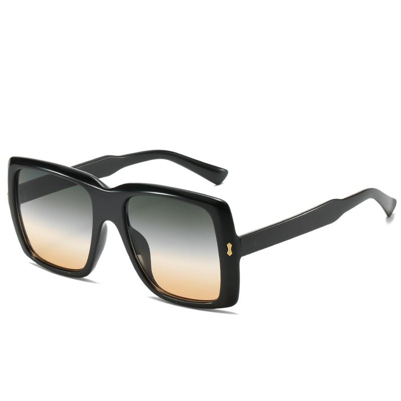 New large square sunglasses, European and American trend rice glasses, personalized versatile sunglasses for women