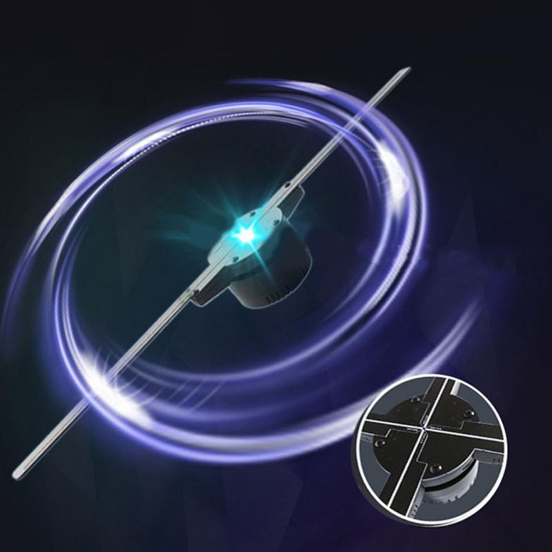 Обновленный 3D-голографический рекламный дисплейный вентилятор Высокое разрешение Добавлен голографический проекторный вентилятор Магазин для бизнеса